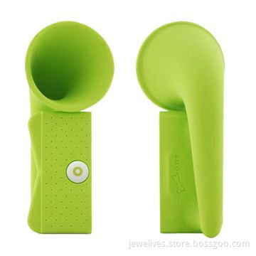 Docking Stations for iPhone 5, Silicone Speakers, No Batteries Needed